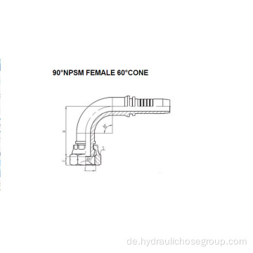 90 NPSM Buchse 60 Konus 21691